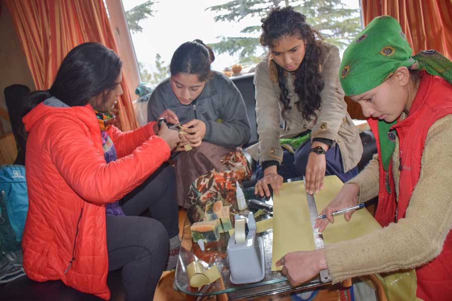 Empowering women - soap making in Tirthan valley from locally sourced ingredients