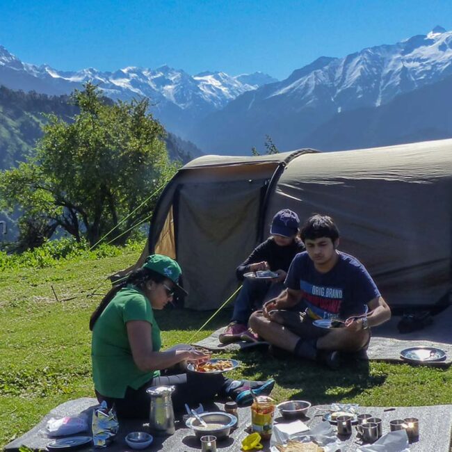 Camping on the Rangthar trek