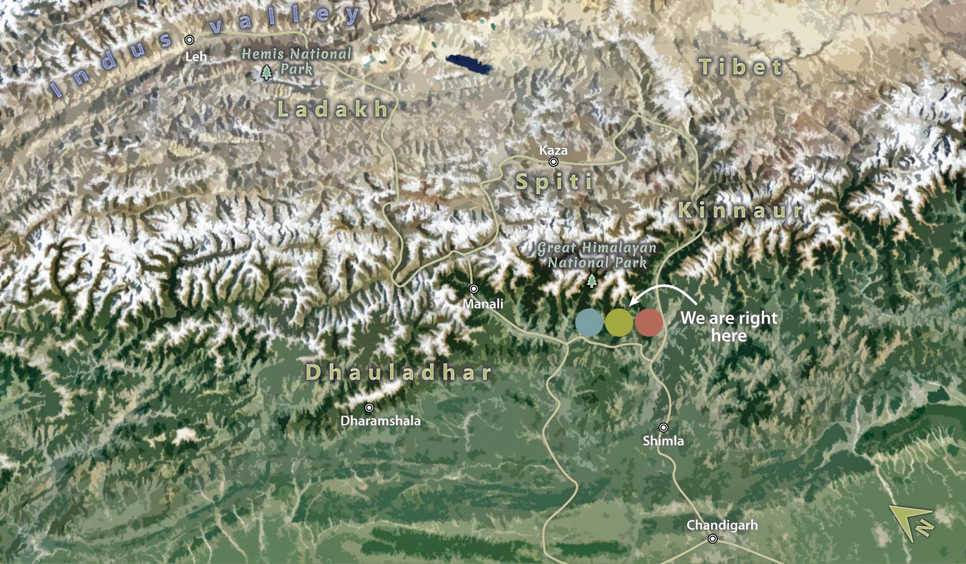 Himalayan Ecotourism location map