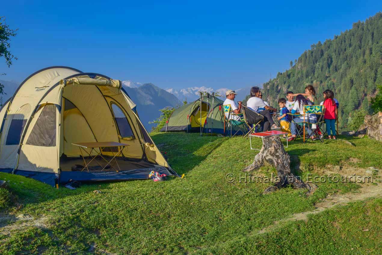 Camping in Tirthan Valley with Himalayan Ecotourism
