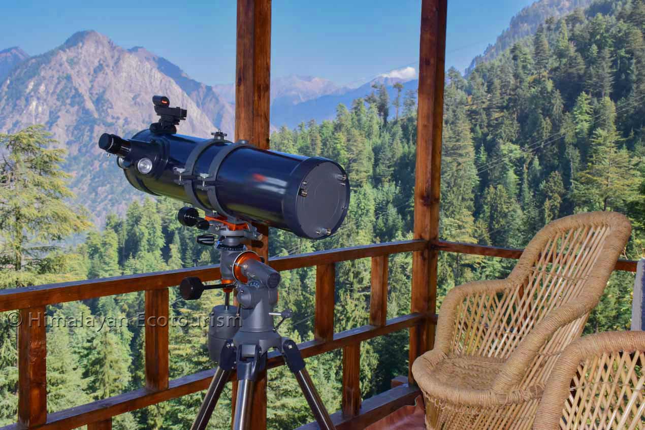 Stargazing in Tirthan Valley at Tirthan Eagle Nest homestay