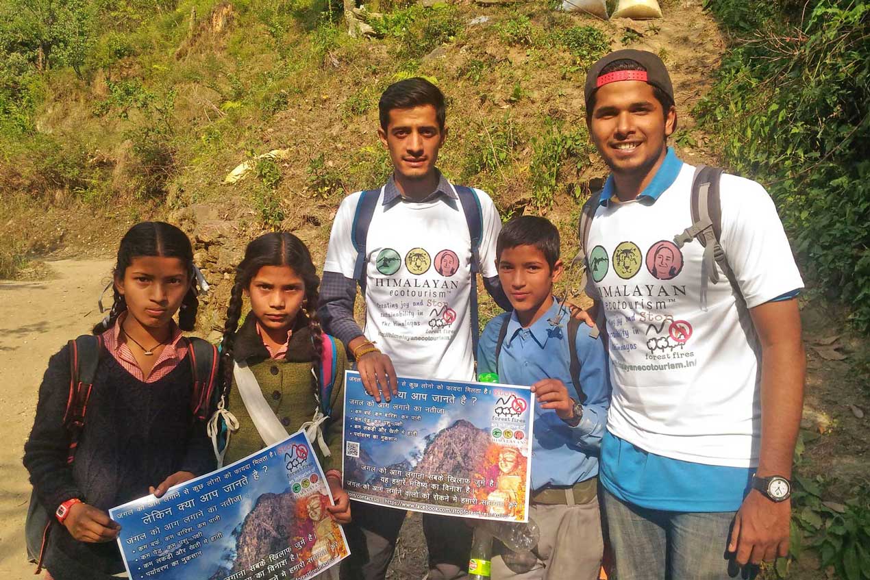 Awareness campaign in the Tirthan Valley