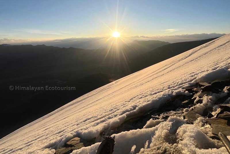 Summit of the Kang Yatse peak in Ladakh