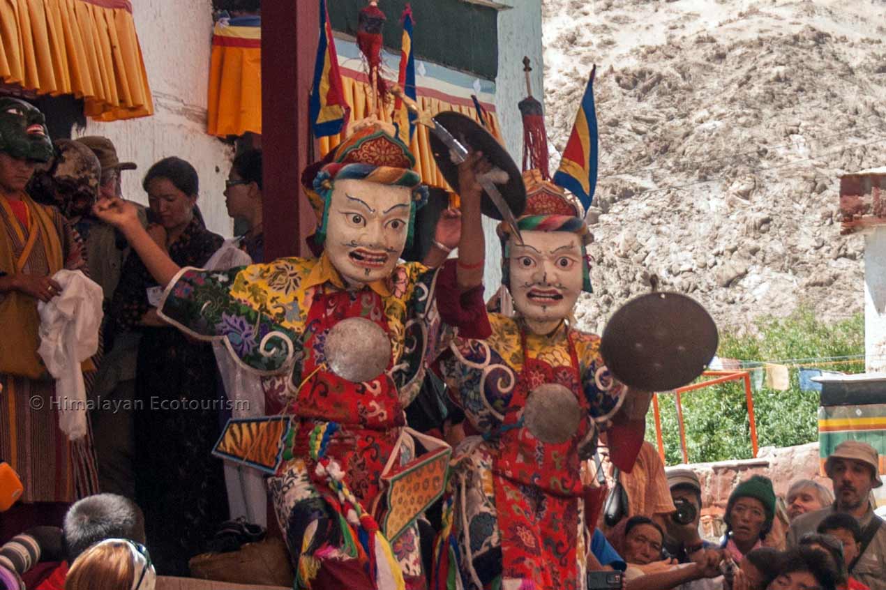 Fête bouddhiste dans un monastère au Ladakh