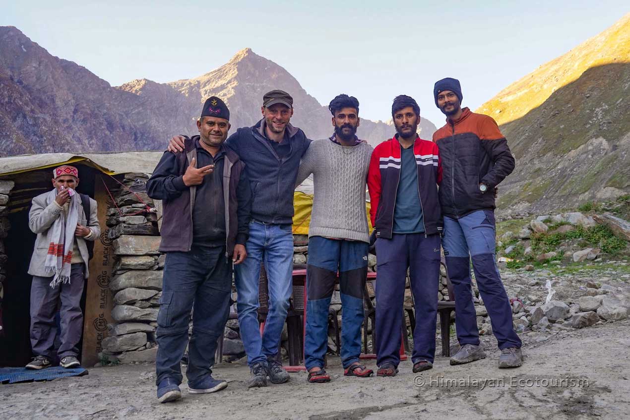 Team of Heco in Pangi, near Saach pass