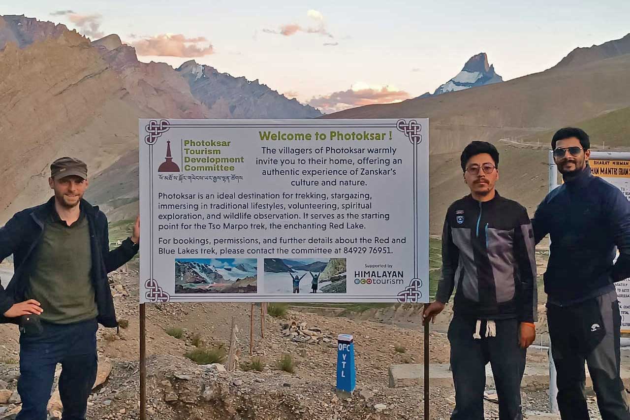 Photoksar Tourism Development Committee, in Zanskar Ladakh