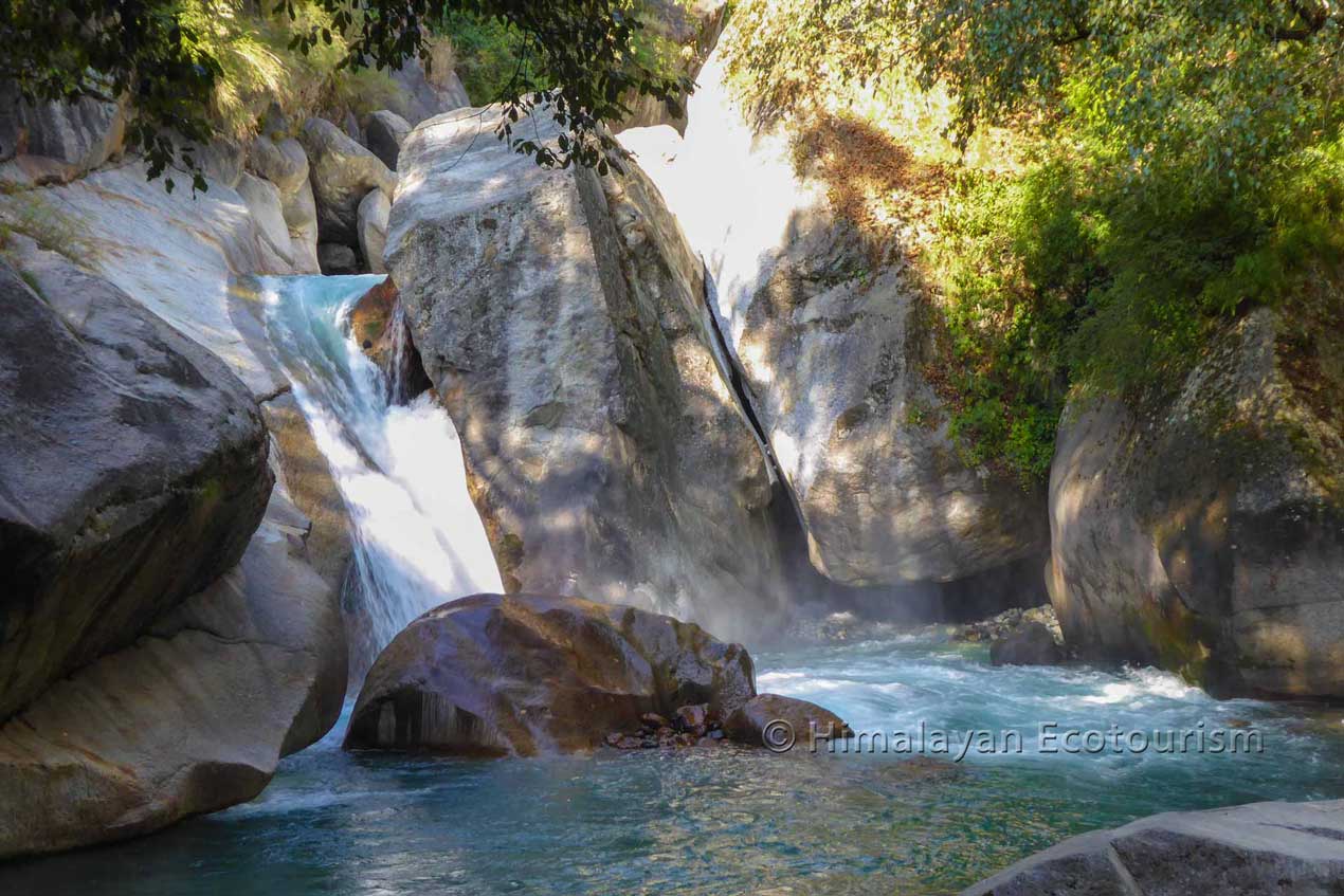 The Hippo waterfall - GHNP - Tirthan valley