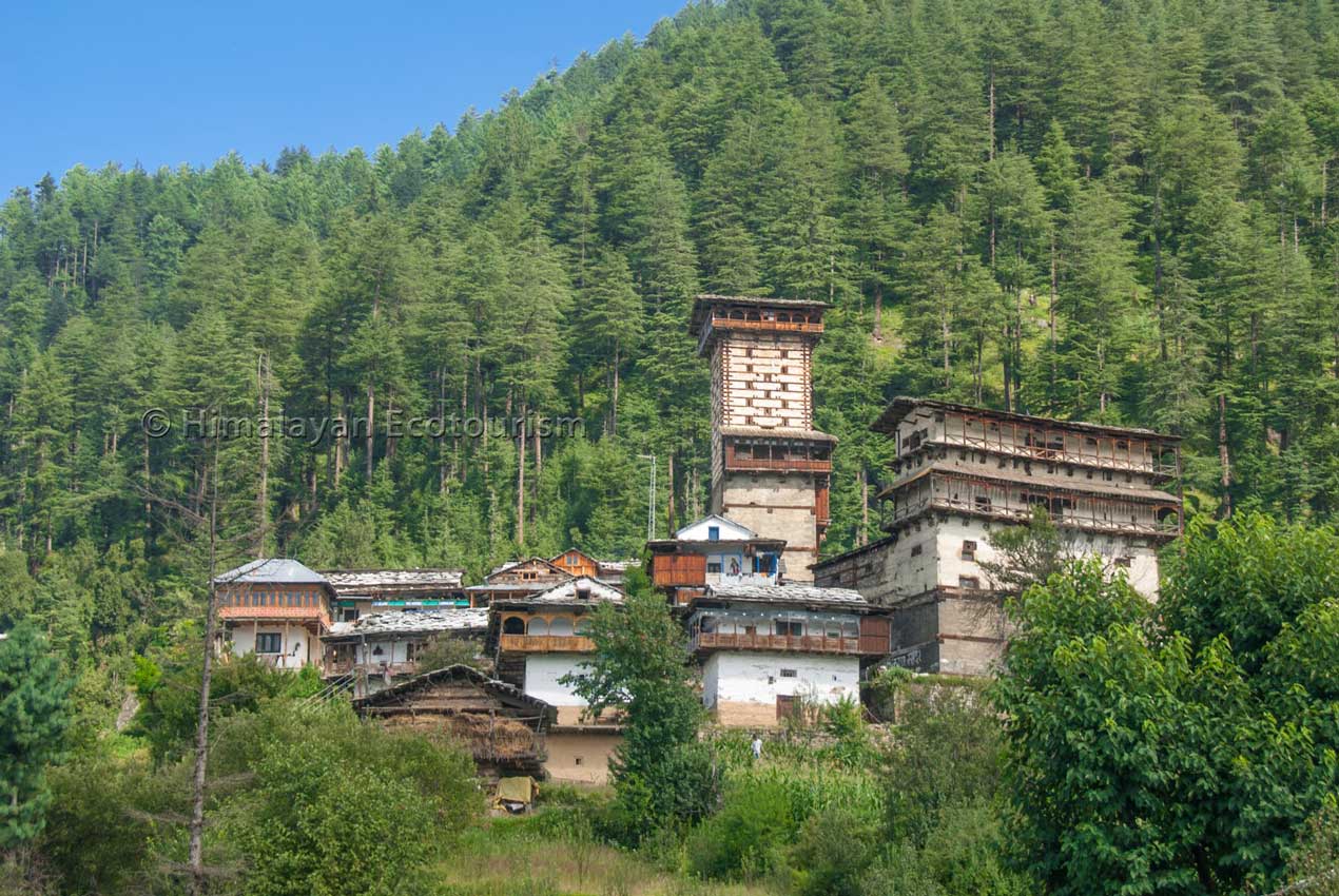 Chehni Kothi architecture, Tirthan valley