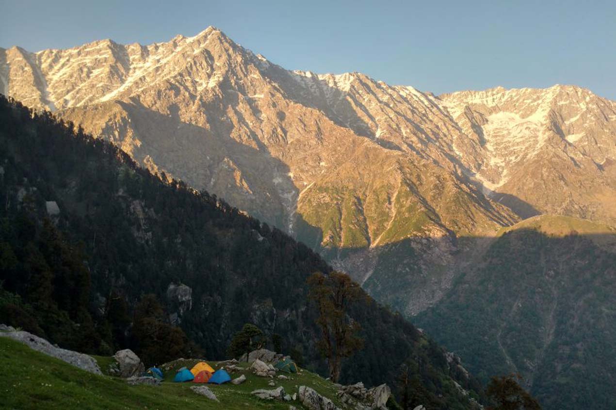 Triund Trek from Dharamshala - view from top
