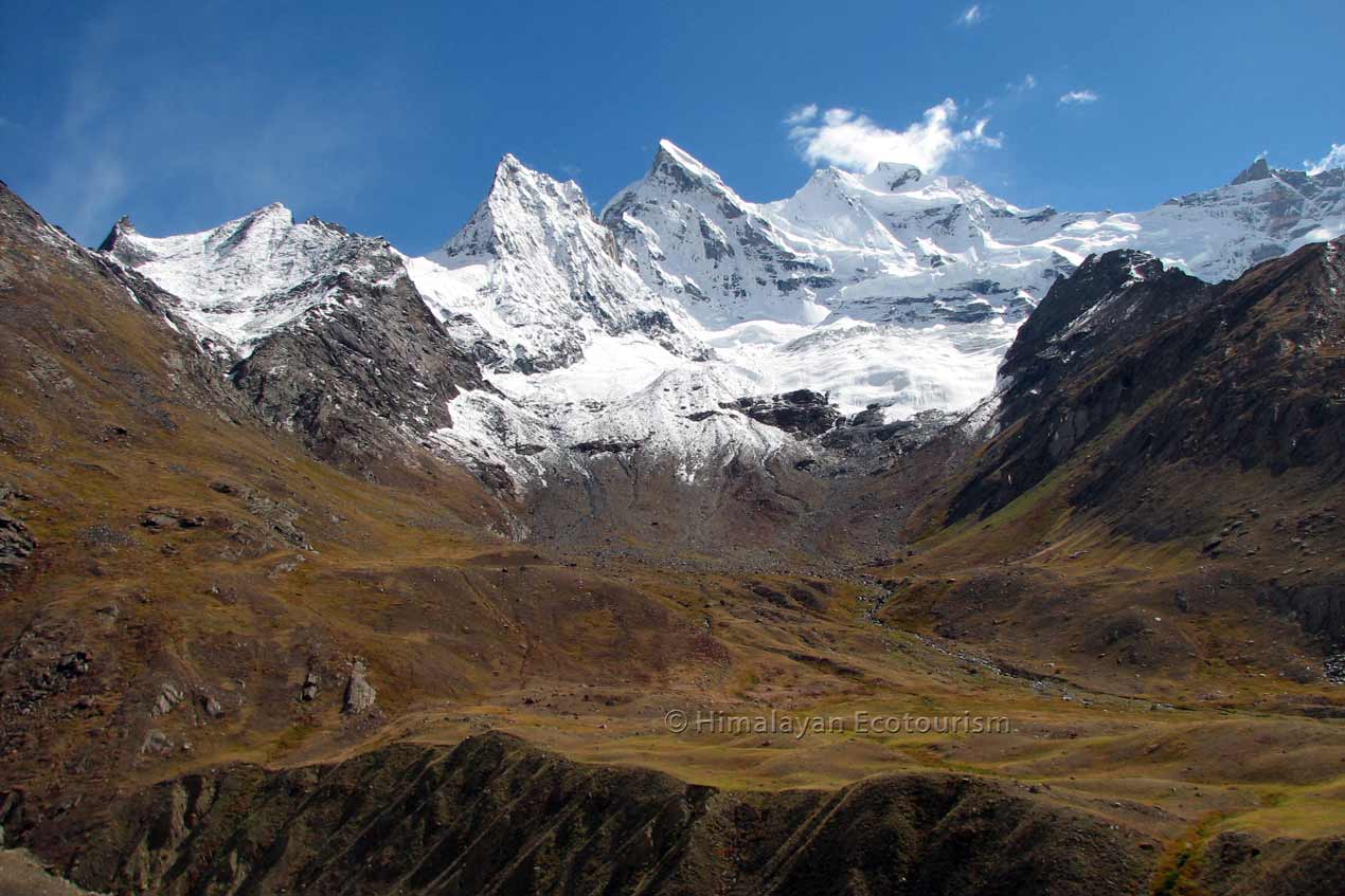 Twin peaks of Nun Kun in Ladakh